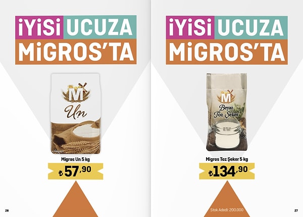 Migros Un 5 Kg 57,90 TL