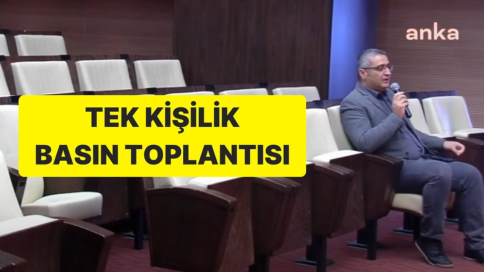 İlgi Yok: Eren Erdem’den Tek Kişilik Basın Toplantısı