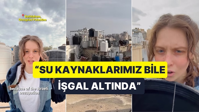 İsrail Su Akışını Kestiğini Açıklamıştı Filistin'deki Gazeteci Yaşanan Su Sorununa Değindi