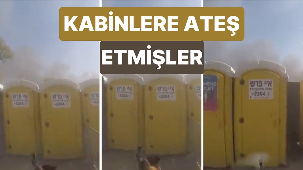Festival Alanından Yeni Görüntüler! İçlerine Gizlenenler Vardır Diye Portatif Kabinlere Ateş Etmişler