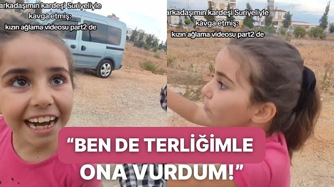 Suriyeli Bir Kız Çocuğuyla Kavga Ettiği Anları Hararetle Anlatan Küçük Kız TikTok'ta Gündem Oldu!