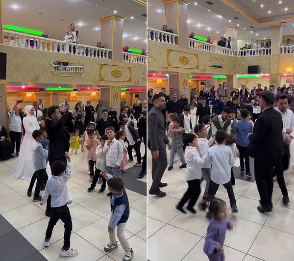 Dans pistini çocuklara açıp birlikte doyasıya dans eden öğretmenin o anları ise sosyal medyada viral oldu.