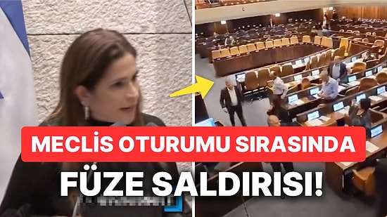İsrail'de Düzenlenen Meclis Oturumu Sırasında Hamas Füze Fırlatınca Vekiller Sığınaklara Akın Etti