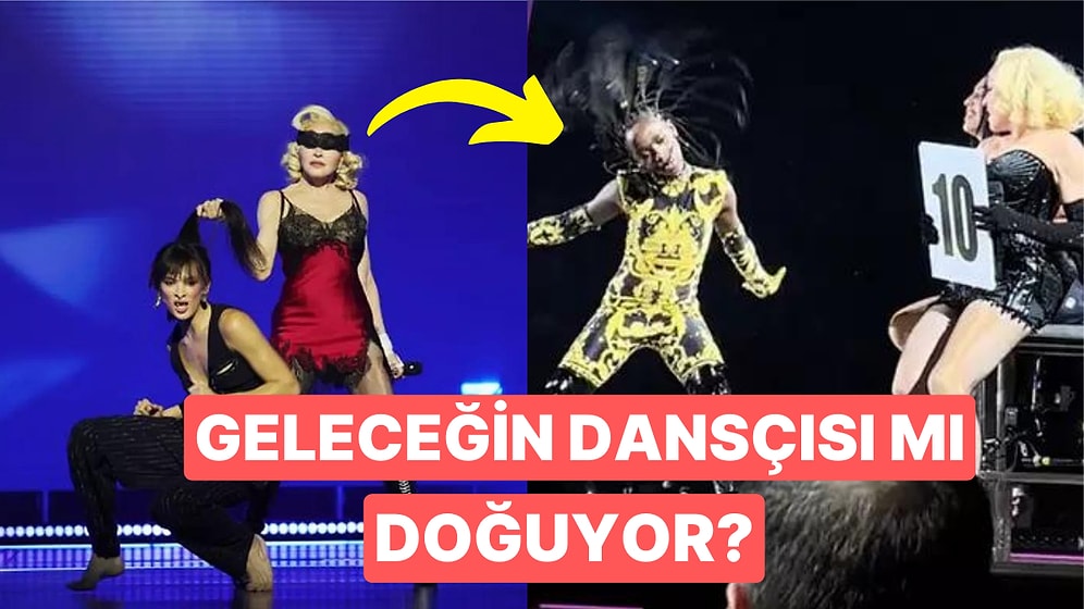 Madonna'nın 11 Yaşındaki Kızı Sahnedeki Performansı ile 40 Yıllık Dansçılara Taş Çıkardı!