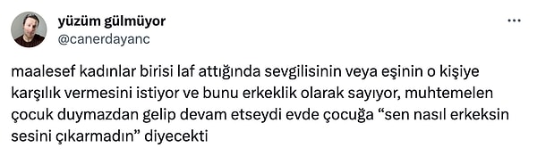 Bazı kullanıcılar birçok kadının laf atıldığında yanındaki erkeğin tepki göstermesini istediğini belirtirken bazıları da böyle bir durumda olay yerinden hızla uzaklaşılması gerektiğini söyledi.