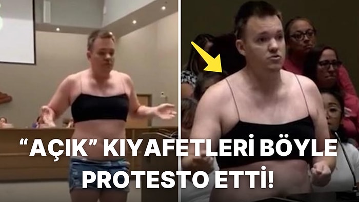 Çocuklarının Gittiği Okuldaki Yeni Kıyafet Politikasını "Crop Top" Giyerek Protesto Eden Adam Tepki Çekti!