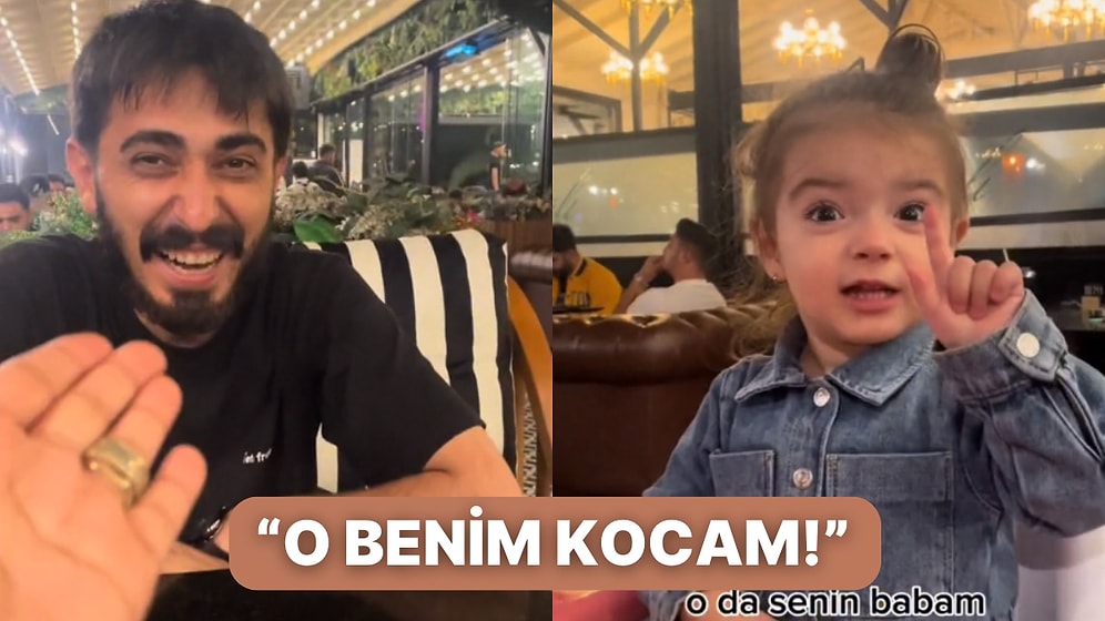 Babasını Annesinden Kıskanınca "O Benim Kocam" Diye Sinir Krizi Geçiren Minik Kız Kafeyi Ayağa Kaldırdı!