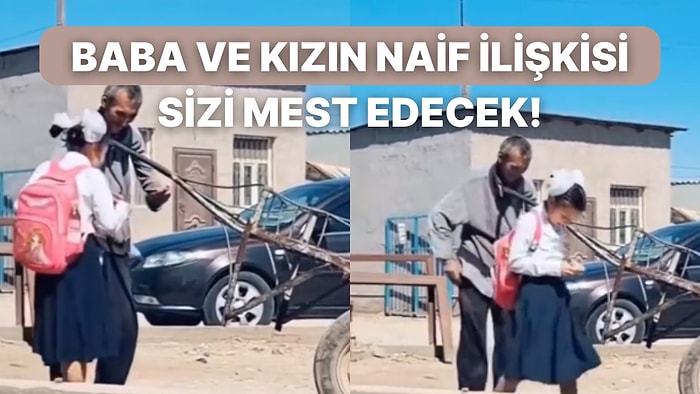 Emektar Babanın Kızına Okula Gitmeden Önce Harçlık Verdiği Anlar Kalbinizi Isıtacak!