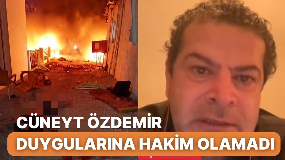 Gazze'de El-Ehli Baptist Hastanesi'ne Yapılan Saldırıyla İlgili Konuşan Cüneyt Özdemir Gözyaşlarını Tutamadı