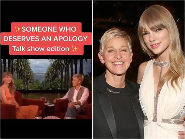Bir zamanlar sunucunun 'tipik Ellen' olarak görülen davranışlarının, aslında 'zorba ve kaba' olduğu fark edildi: Sık sık Taylor Swift'i çıktığı erkekler konusunda sıkıştırması gibi...