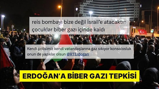İsrail Konsolosluğu Önündeki Protestoculardan Erdoğan ve Hükümete Sitem Dolu Sözler
