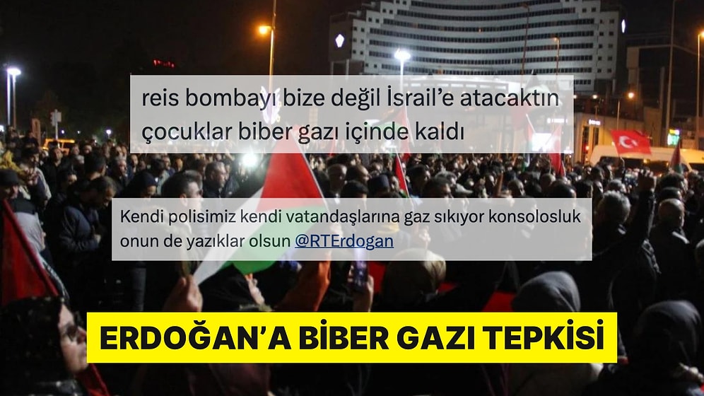 İsrail Konsolosluğu Önündeki Protestoculardan Erdoğan ve Hükümete Sitem Dolu Sözler