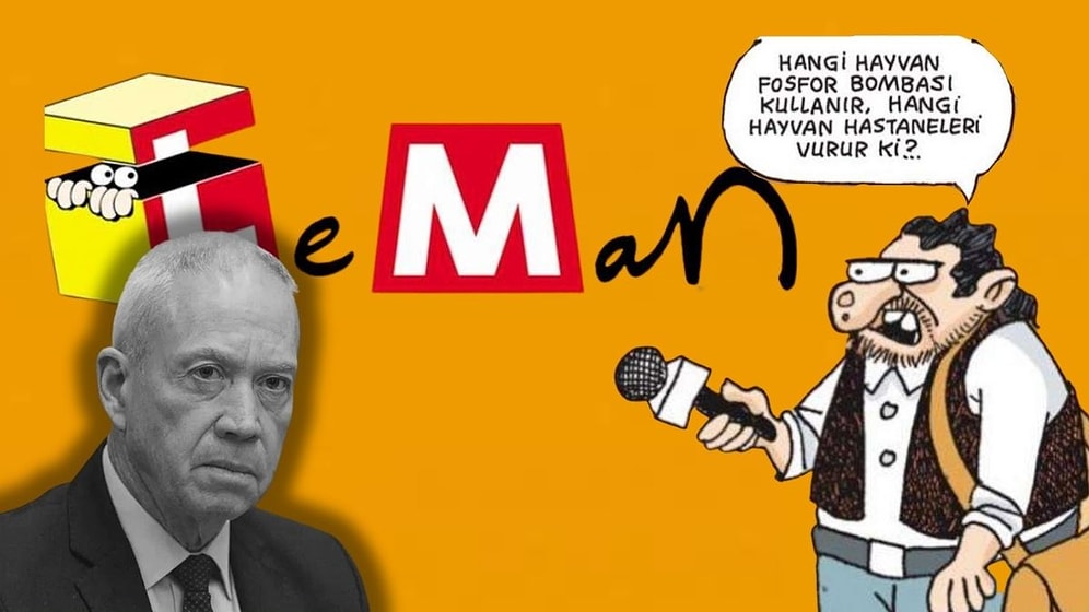 Leman Bu Haftaki Kapağına İsrail Savunma Bakanı'nı Taşıdı! 'Hangi Hayvan Hastaneleri Vurur?'