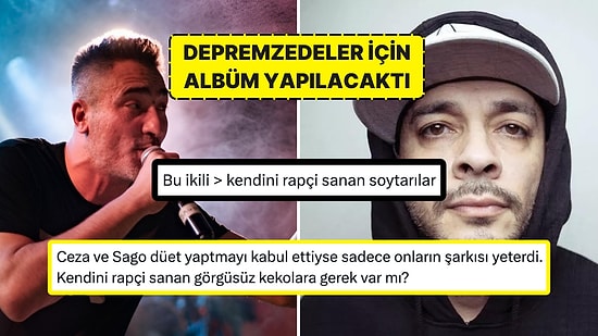 Depremzedeler İçin Albüm Yapılacaktı: Ceza ve Sagopa Düeti, Diğer Rapçilerin Kaprisi Yüzünden İptal Edilmiş!