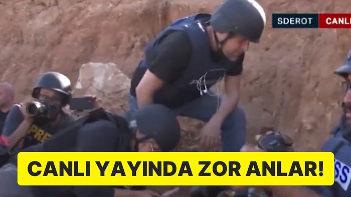 Türk Gazetecilerin Zor Anları: Yakına Roket Düştü