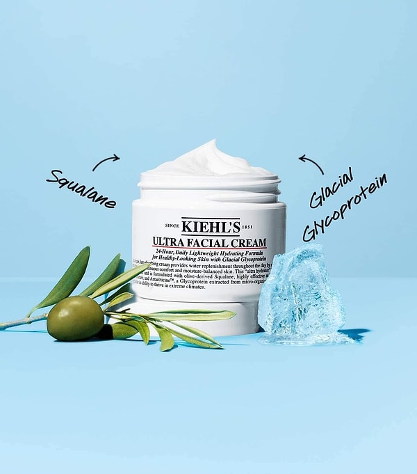 Son önerimiz de tüm cilt tipleri için uygun olan ve yoğun nemlendirme sağlayan Kiehls Ultra Facial Cream.