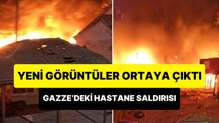 Gazze'de El-Ehli Baptist Hastanesi'nin Bombalandığı Anlara Ait Yeni Görüntüler Ortaya Çıktı