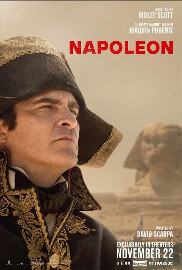 Ridley Scott’un, başrolünde Joaquin Phoenix'in yer aldığı filmi Napoleon'dan yeni bir afiş yayımlandı.