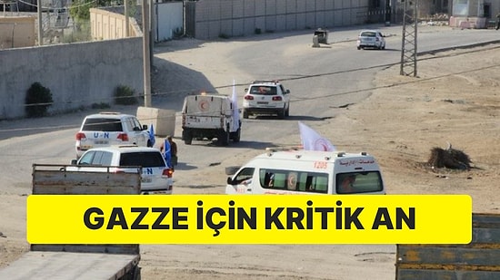 Gazze İçin Kritik An: Mısır’dan İlk Yardımlar Kente Girdi