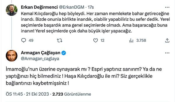 "Haşa Kılıçdaroğlu ile mi?"