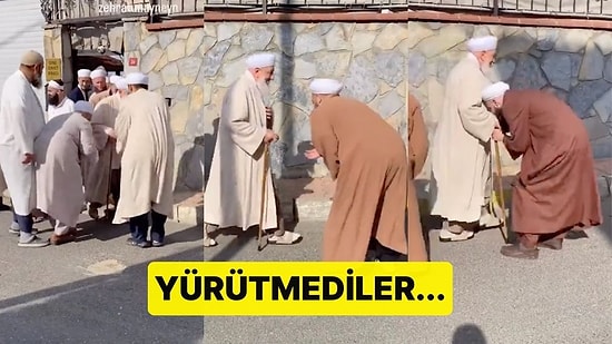 Yürütmediler... Müritler, Şeyhin Elini Öpmek İçin Birbiriyle Yarıştı!