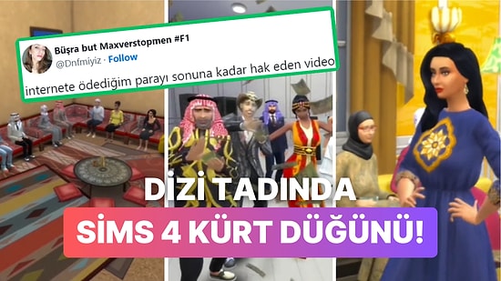 The Sims'te Detay Manyağı Kürt Düğünü Yapan Kullanıcının Aşiret Dizilerini Aratmayan Eseri