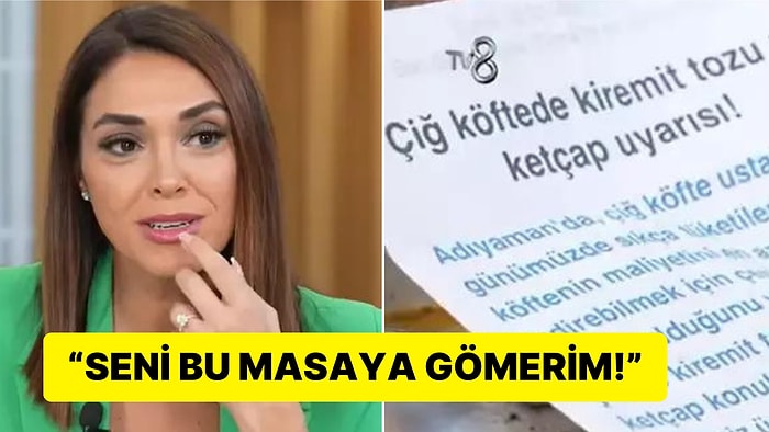 Yemekteyiz'deki 'Ketçaplı Çiğ Köfte' Kriz Yarattı, Yarışmacılar Birbirine Girdi!