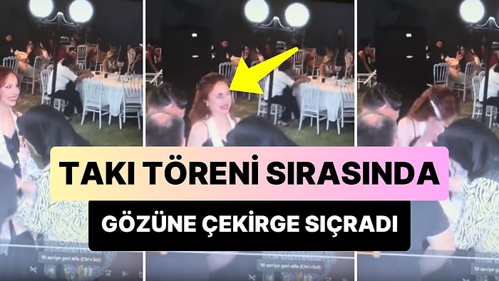 Takı Töreni Sırasında Gözüne Çekirge Sıçrayan Gelinin Talihsiz Anları