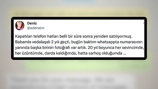 Kaybettiği Babasının Numarasını Başkasının Kullandığını Anlatan Kişiye Gelen Yorumlar Boğazınızı Düğümleyecek