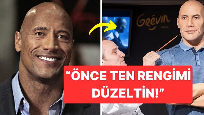 Dwayne Johnson'dan Kendisini 'Beyaz' Gösteren Bi' Değişik Balmumu Heykeline İtiraz!