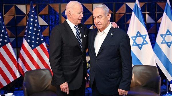ABD Başkanı Biden ise İsrail'e desteğini açıklayarak Netanyahu ile bir araya geldi.