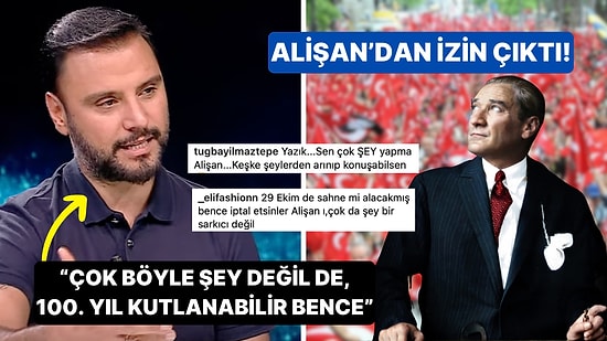 Cumhuriyetin 100. Yıl Kutlamaları İçin "Çok da Şey Yapmamak Lazım" Diyen Alişan'a Tepki Yağdı
