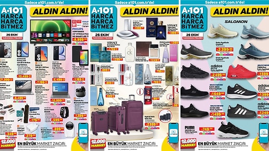 A101'e Calvin Klein ve Versace Parfümler Geliyor! 26 Ekim 2023 A101 İnternete Özel Aldın Aldın Kataloğu