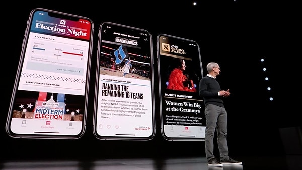 Firmanın popüler haber servisi Apple News Plus'ın fiyatı da aylık 9,99 dolardan 12,99 dolara yükseldi.