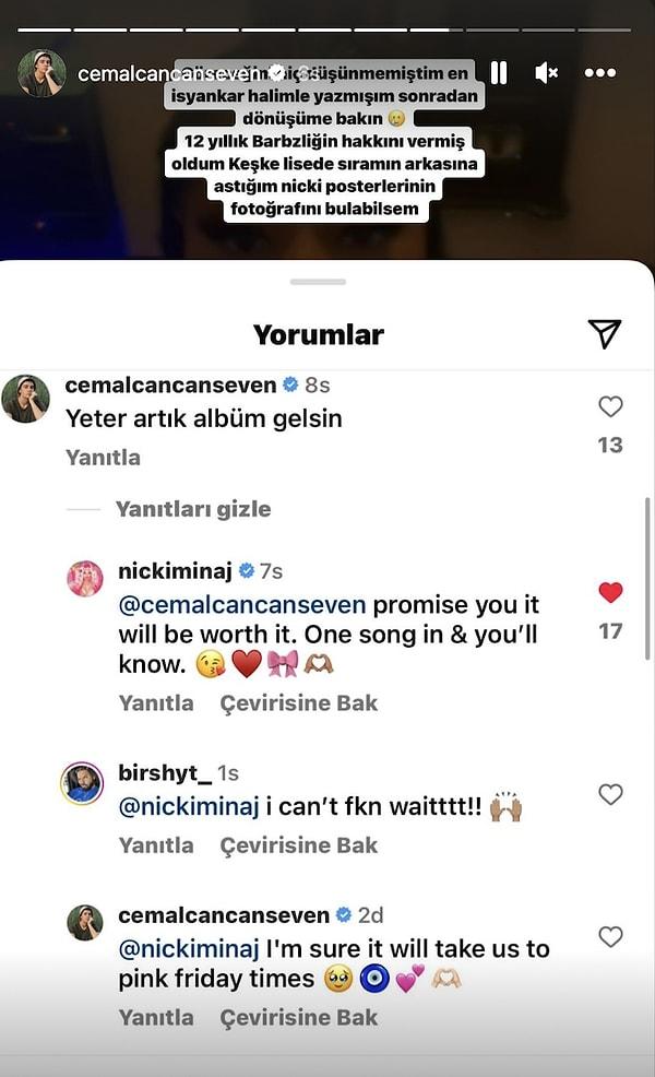 Cemal Can'ın yaptığı "Yeter artık albüm gelsin" yorumuna da ünlü rapçiden beklenmedik bir cevap geldi.