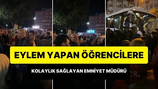 Öğrencilerin Eylem Yapabilmesi İçin Yolları Açtırıp İmkan Sağlayan Çanakkale Emniyet Müdürü Selim Arıcı
