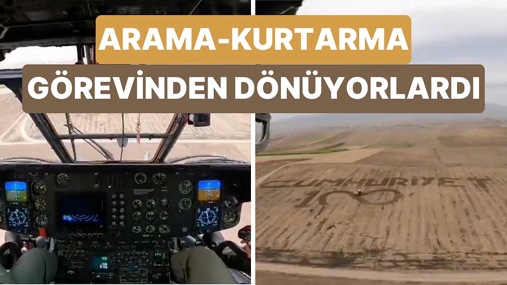 Merzifon'da Arama-Kurtarma Görevinden Dönen 5. Ana Jet Üs Komutanlığı Personelinin Karşılaştığı Harika Manzara