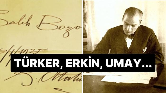 Mustafa Kemal Atatürk Tarafından Bizzat Verilen Türkçe İsimleri Biliyor musunuz?