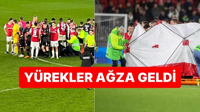 Hollandalı Futbolcu Bir Anda Yere Yığıldı: AZ Alkmaar -NEC Nijmegen Maçında Bas Dost Korkuttu