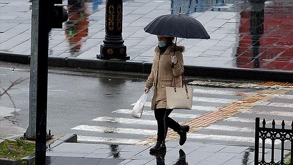 Rapora göre, çarşamba günü itibarıyla İstanbul dahil birçok ilde yağış bekleniyor.