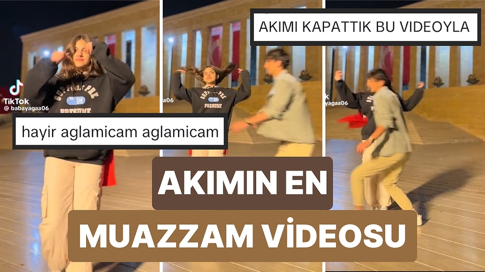 Sosyal Medyada Gördükleri Video Akımına Anıtkabir'in Büyüleyici Atmosferi Önünde Dahil Olan Çift