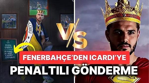 Trendyol Süper Lig'e başarılı bir başlangıç yapan Fenerbahçe sosyal medya hesabından yaptığı takımın gol kralı Edin Dzeko'lu paylaşımla dikkat çekti. Paylaşımda Dzeko'nun gol kralı olmak için rekabet ettiği Mauro Icardi'ye yönelik yapılan penaltı değindirmesi kısa sürede gündem oldu.