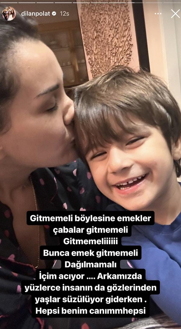 Gözaltına alınmadan bir süre önce sosyal medya hesabından oğluyla fotoğraflar paylaşan Dilan Polat'ın veda minvalindeki paylaşımı tepki çekti.