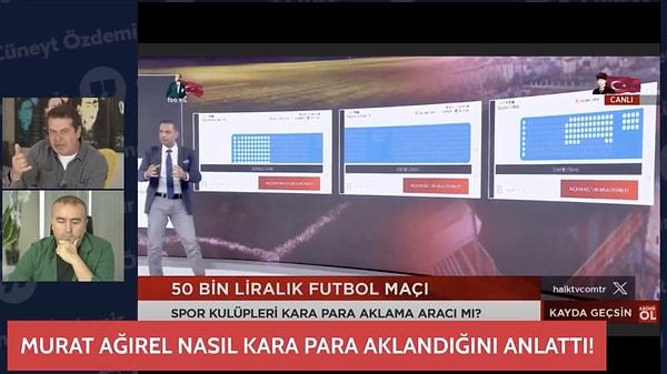 Tuzlaspor'un biletlerini 50 bin TL üzerinden sattığını ve TFF'nin bu konunun üzerine gidilmediğini söyleyen Özdemir, futbol ve kara para aklama ilişkisine değindi.