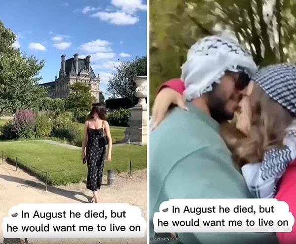 Sevgilisi için, 'Ağustos'ta öldü ama benim yaşamamı isterdi' diyen kadın, sevgilisinin ölümünden 2 ay gibi bir süre geçmişken yeni sevgili yapması ise sosyal medyada tepki çekti.