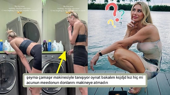 İş Başa Düşünce İlk Kez Çamaşır Makinesi Kullanan Şeyma Subaşı'nın Atomu Parçaladığı Anlar Güldürdü!