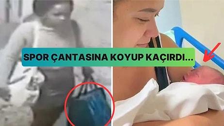 Yenidoğan Bebeği, Uyuyan Annesinin Yanından Çalıp Spor Çantasına Koyarak Kaçırdı!