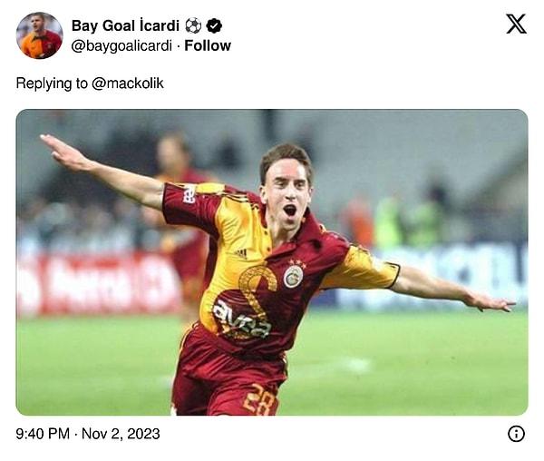 Ribery bir anda Galatasaraylıların ellerinin arasından kayıp gitmişti.