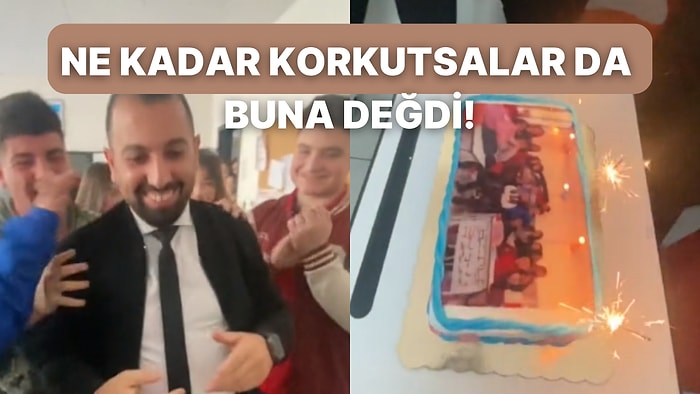 Öğretmenlerinin Doğum Günü İçin Yaptıkları Sürprizle Minik Bir Atak Geçirten Öğrenciler