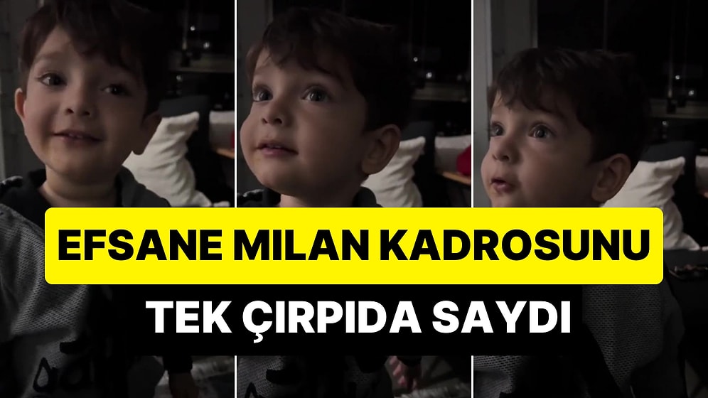 Efsane Milan Kadrosunu Teklemeden Sayan Ufaklığın Efsane Anları